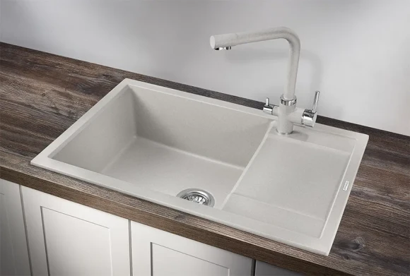 7805, БАЗАЛЬТ, кухонная мойка, кварц