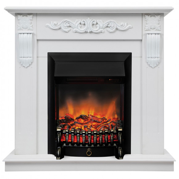 Электрокамин RealFlame Dominica WT с Fobos s Lux BL