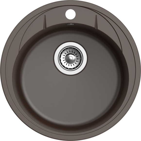 EWIGSTEIN Мойка ELEGANT R45 1-чаша D-484мм шоколад арт.EW-