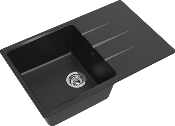EWIGSTEIN Мойка GERD 60F  1-чаша+крыло 780*500мм антрацит арт.EW-