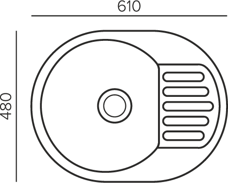 Кухонная мойка QUARTZBOND BOND-610 (Туман)