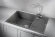 7805, ГРАФИТ (ЧЁРНО-СЕРЫЙ), кухонная мойка, кварц