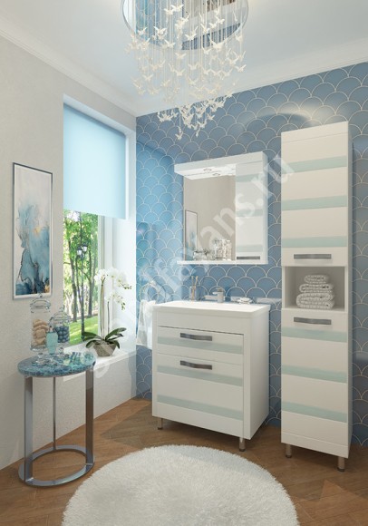 35 Пенал-шкаф "Fantasy 35" белое дерево