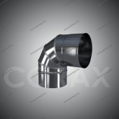 Ферум Колено (нерж. сталь 0,5мм) угол 90* Ф135 Ферум Колено (нерж. сталь 0,5мм) угол 90* Ф135