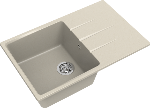 EWIGSTEIN Мойка GERD 60F  1-чаша+крыло 780*500мм бежевый арт.EW-