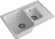 GRANFEST Мойка QUARZ 21К  1,5-чаши+крыло 740*480мм серый арт.GF-Z-