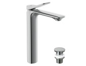 Смеситель для раковины высокий ODRA однорычажный клик клак