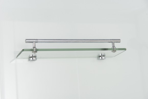 Душевая кабина EvaGold прямоугольная левая F122WS-L (80*120 высок.под.,рифл.стек.,белая стен.,хром матовый проф.3к)