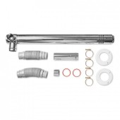 Комплект дымоудаления для отвода дымовых газов через заднюю стенку. Цвет серебрянный (Navien)