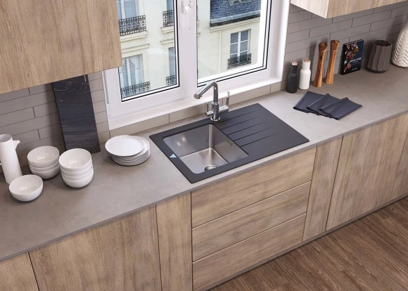 Кухонная мойка TOLERO Twist TTS-760 №911 BlackEdition