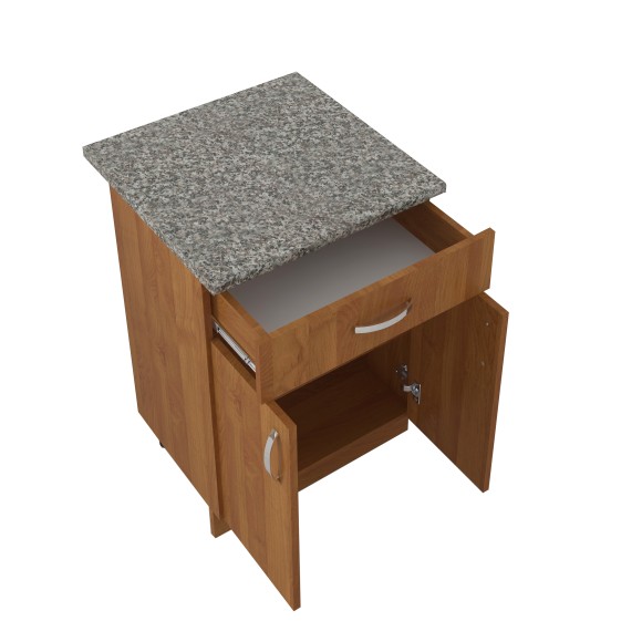 600 Стол рабочий/разделочный (1 ящик) - ольха(60х84х43)