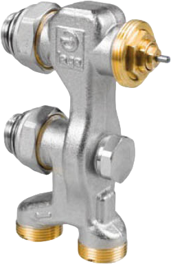 Узел нижнего подключения Jaga Pro 1/2&quot; M24, для 2-трубных систем, прямой