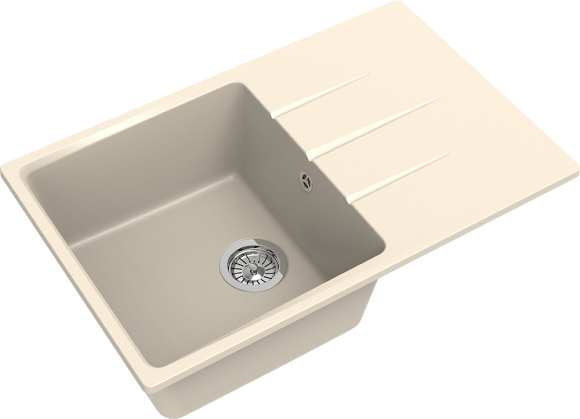 EWIGSTEIN Мойка GERD 60F  1-чаша+крыло 780*500мм крем арт.EW-