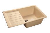 GRANFEST Мойка PRACTIK 760L  1-чаша+крыло 756*495мм бежевый арт.GF-