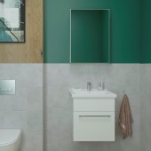 50 Подвесная тумба "Даймонд 50" (ум. Фостер 50/COMO 50)(в разборе) белый