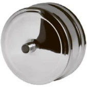 Заглушка с конденсатоотводом (нерж. сталь0,5мм) Ф120 внеш.