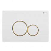 Клавиша смыва Point Виктория PN44061WG для инсталляции, белая/золото