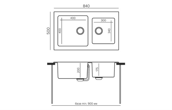 Кухонная мойка TOLERO Twist TTS-840 (№001 (Сер. мет)) Кухонная мойка TOLERO Twist TTS-840 (№001 (Сер. мет))