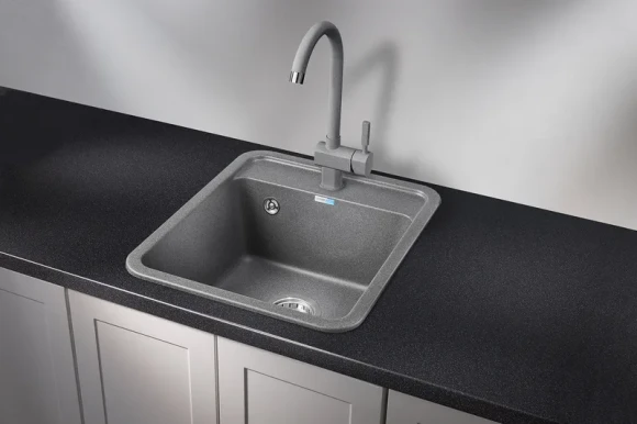 4202, ГРАФИТ, кухонная мойка, СтандАРТ кварц