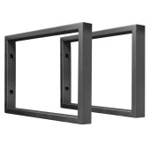 Кронштейн (комплект) подвесной для столешницы 40*230*470  (цвет черный)