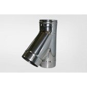 Тройник-К 135` (нерж. сталь 0,5мм) Ф130 нов Тройник-К 135` (нерж. сталь 0,5мм) Ф130 нов