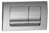 Панель механическая двойная OLI RIA, пластик, хром матовый, Oliveira