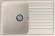 GRANFEST Мойка QUARZ 78  1-чаша+крыло 740*480мм белый арт.GF-Z-