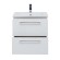 Тумба GIO, 60 см, подвесная, 2 ящика, белый глянец