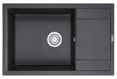 7805, ЧЁРНЫЙ, кухонная мойка, кварц