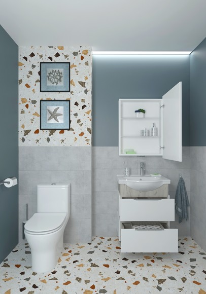 60 Зеркало-шкаф "Simona 60"(LED-подсветка, сенсорный выключатель, диммер)