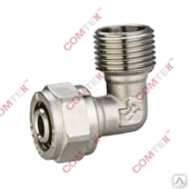 Угольник компрессионный с наружной резьбой 20х3/4 Comtek  Угольник компрессионный с наружной резьбой 20х3/4 Comtek