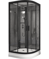 Timo Premium ILMA Black 901 душевая кабина (100*100*222)