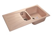 GRANFEST Мойка STANDART 940KL 1,5-чаши+крыло 940*495мм светло-розовый арт.GF- GRANFEST Мойка STANDART 940KL 1,5-чаши+крыло 940*495мм светло-розовый арт.GF-
