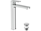 Смеситель для раковины высокий WISLA однорычажный клик клак