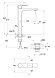 Смеситель для раковины высокий WISLA однорычажный клик клак Смеситель для раковины высокий WISLA однорычажный клик клак