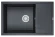 7805, ШВАРЦ (чёрный металлик), кухонная мойка, кварц
