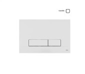 Панель механическая двойная OLI Narrow, пластик, белый