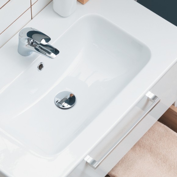 Тумба GIO, 80 см, подвесная, 2 ящика, белый глянец