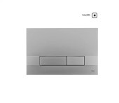 Панель механическая двойная OLI Narrow, пластик, хром матовый