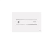 Панель пневматическая двойная OLI OCEANIA, стекло, белый