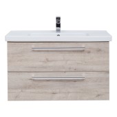 Тумба GIO, 80 см, подвесная, 2 ящика, дуб кантри