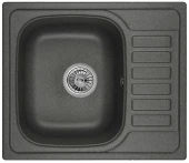 5801, ГРАФИТ (ЧЁРНО-СЕРЫЙ), кухонная мойка, кварц