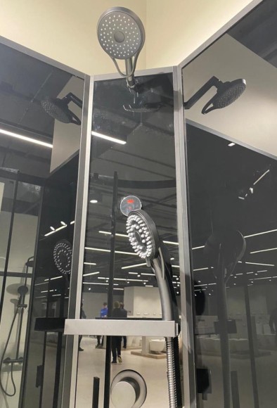 Timo Premium ILMA Black 909 душевая кабина (90*90*222)