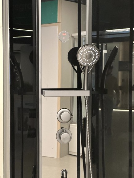 Timo Premium ILMA Black 909 душевая кабина (90*90*222)