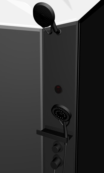 Timo Premium ILMA Black 909 душевая кабина (90*90*222)