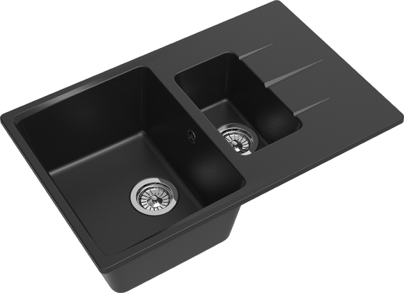 EWIGSTEIN Мойка GERD 60KF  1,5-чаши+крыло 780*500мм антрацит арт.EW-