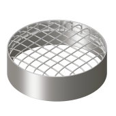 VIVAT Наконечник - решетка Ø 80 мм (алюминий) VIVAT Наконечник - решетка Ø 80 мм (алюминий)