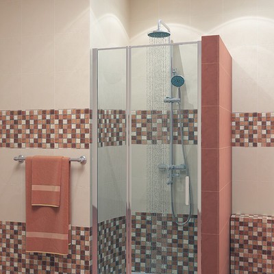 JY126 Душевое ограждение (в дверной проем)  92х190, прозрачное стекло