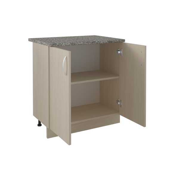 800 Стол рабочий/разделочный - дуб млечный (80х84х43)