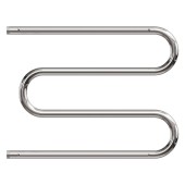 Полотенцесушитель водяной Point PN38665P 600x500 М-образный (1") с полкой, хром